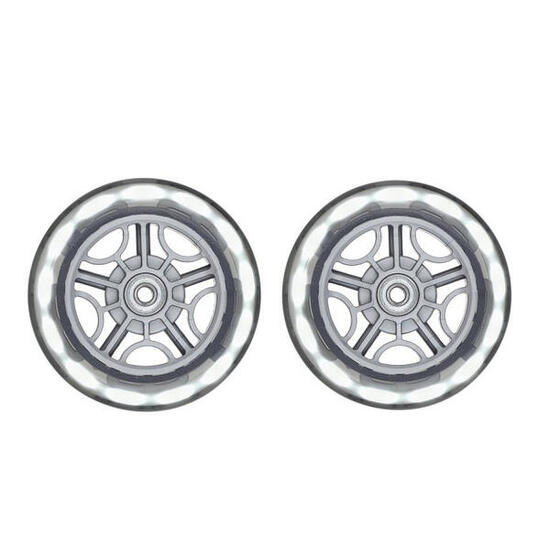 Set 2 roues lumineuses blanches GO-UP/PRIMO/ELITE/ EXPERT/FLOW
