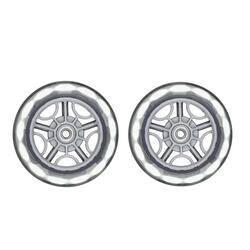 Set 2 roues lumineuses blanches GO-UP/PRIMO/ELITE/ EXPERT/FLOW