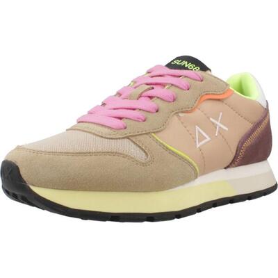 Sneakers sun68 model ally color explosion kleur beige