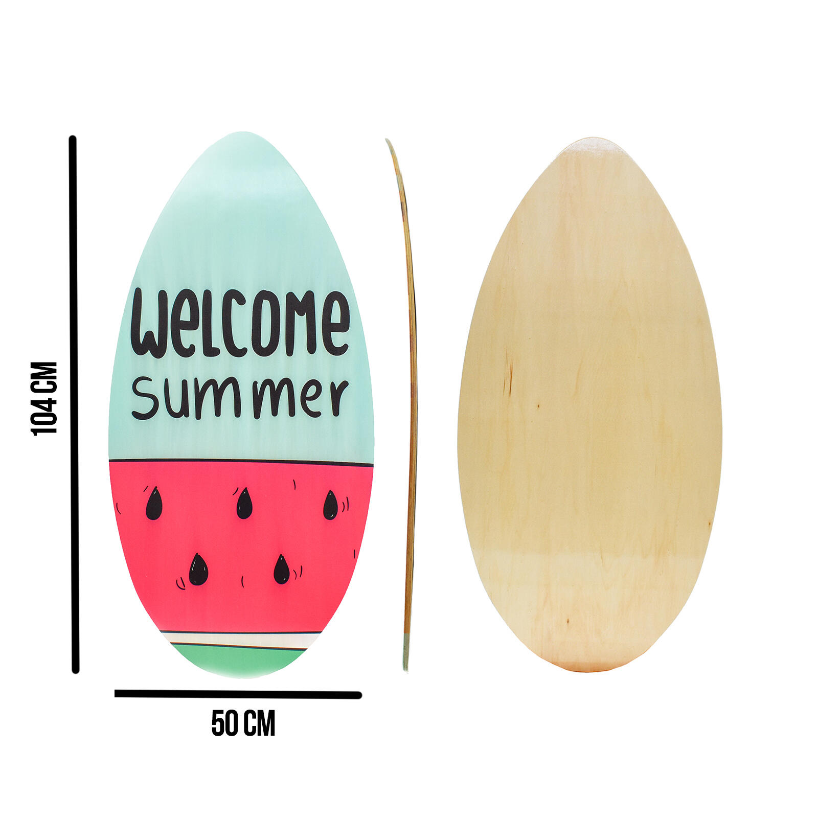 Skim board in legno 41'' pasteque 2/3