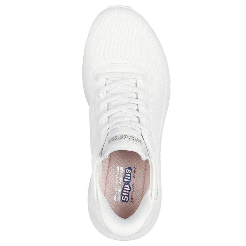 Pantofi Sport Skechers Model Bobs Squad Chaos Culoare Alb