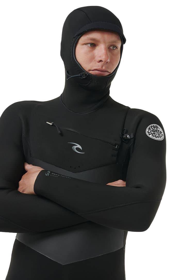 Combinaison surf homme - zip poitrine - Dawn Patrol 5/4 mm avec doublure 3/7