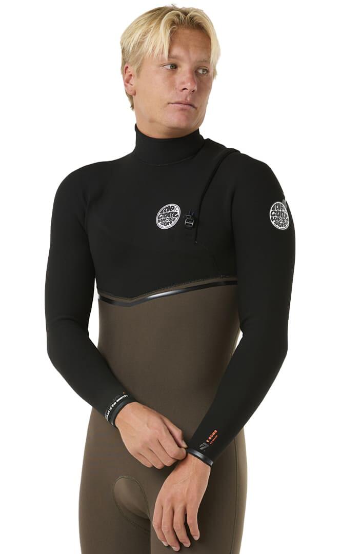 Pianka do pływania męska Rip Curl E Bomb 4/3 mm Zip Free deep rock 3/7