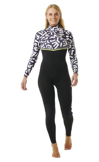 Pianka do pływania damska Rip Curl E-Bomb 4/3 mm Zip Free Sublimed black/ lime