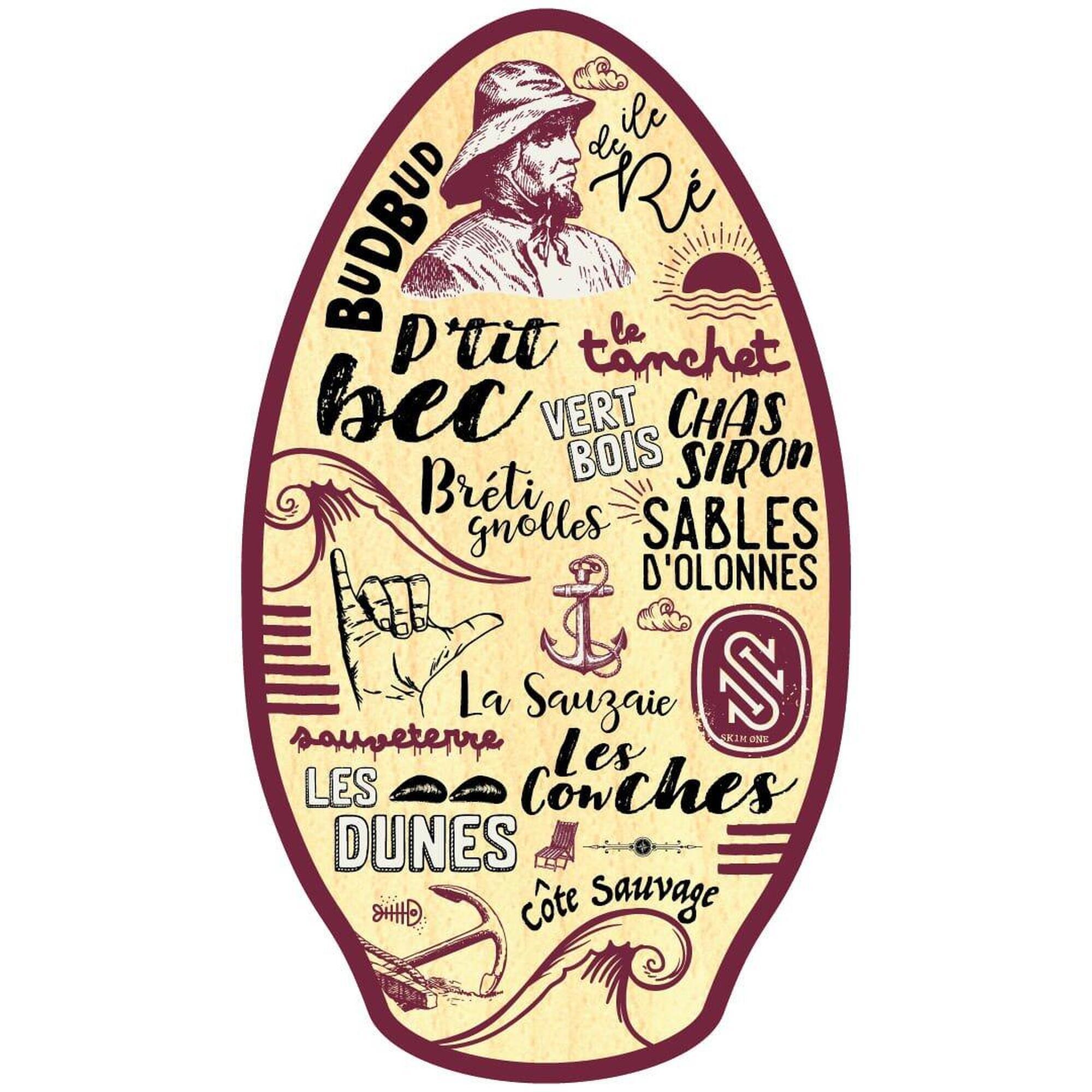 Skim One - Planche De Skimboard Bois - Skimboard - Rouge - Decathlon