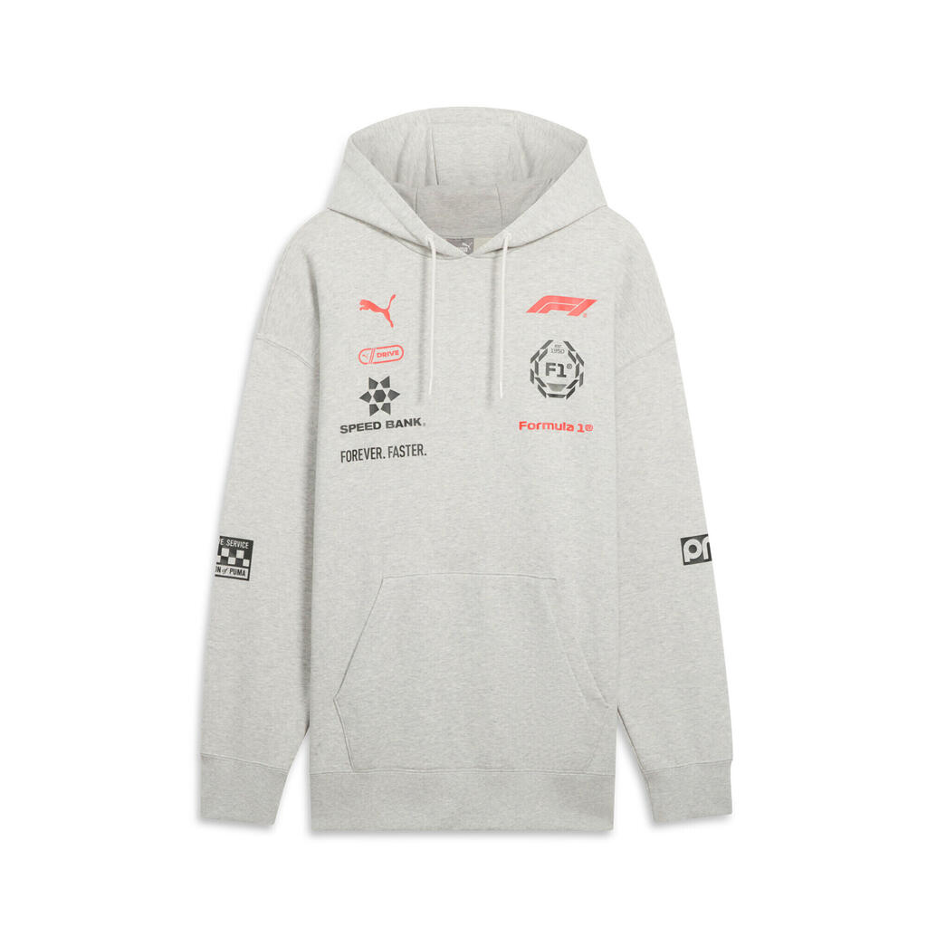 Puma F1 Racing Mens Grey Hoodie