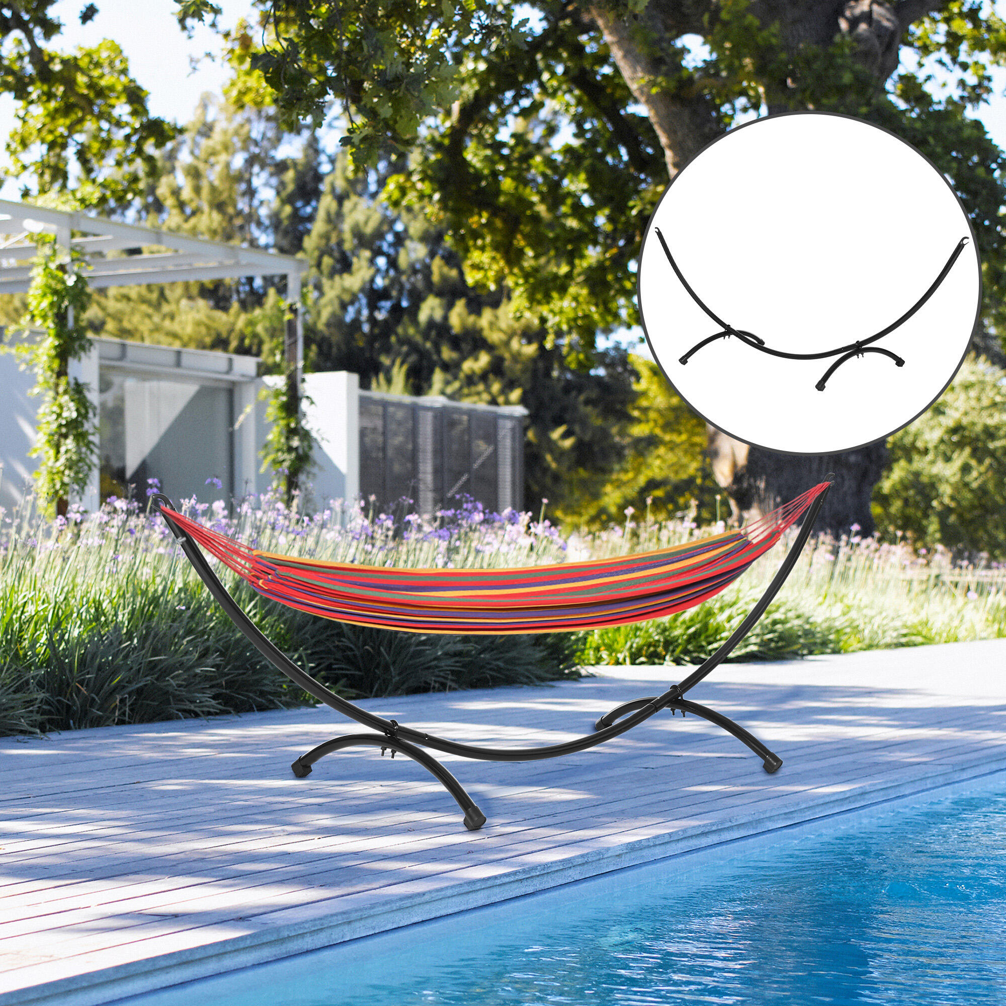 Yaheetech Amaca da Giardino con Supporto Matrimoniale per 2 Persone