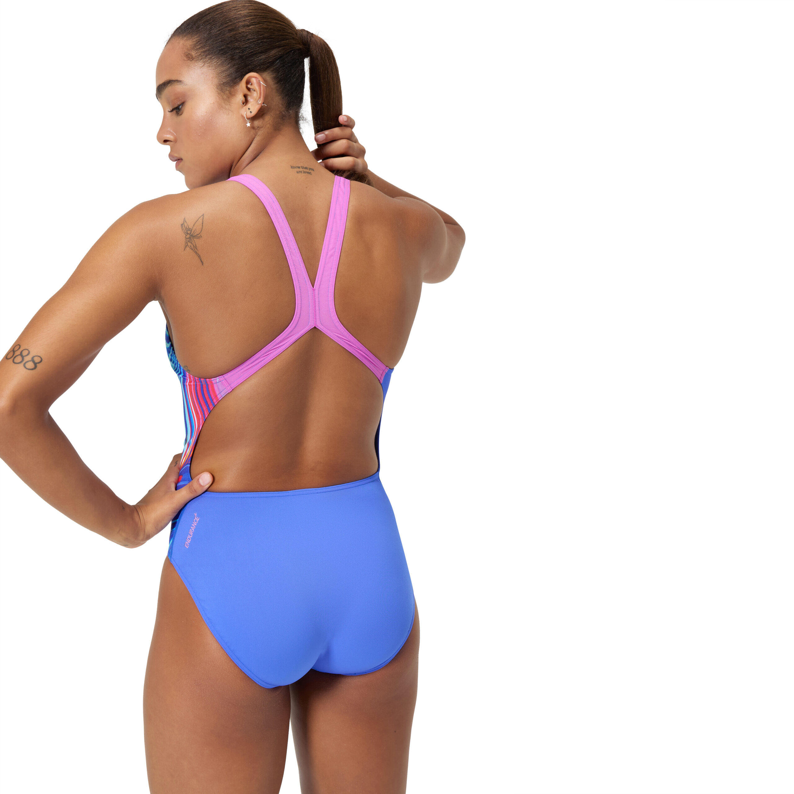 Maillot de bain Speedo Placement Powerback Bleu 3/7