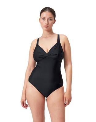 Dames zwempak uit 1 stuk speedo cross knot shaping