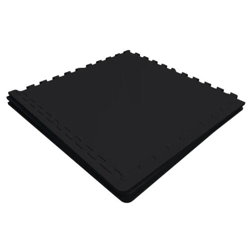 Set de 4 covorase de protectie din cauciuc, negru, Gorilla Sports®