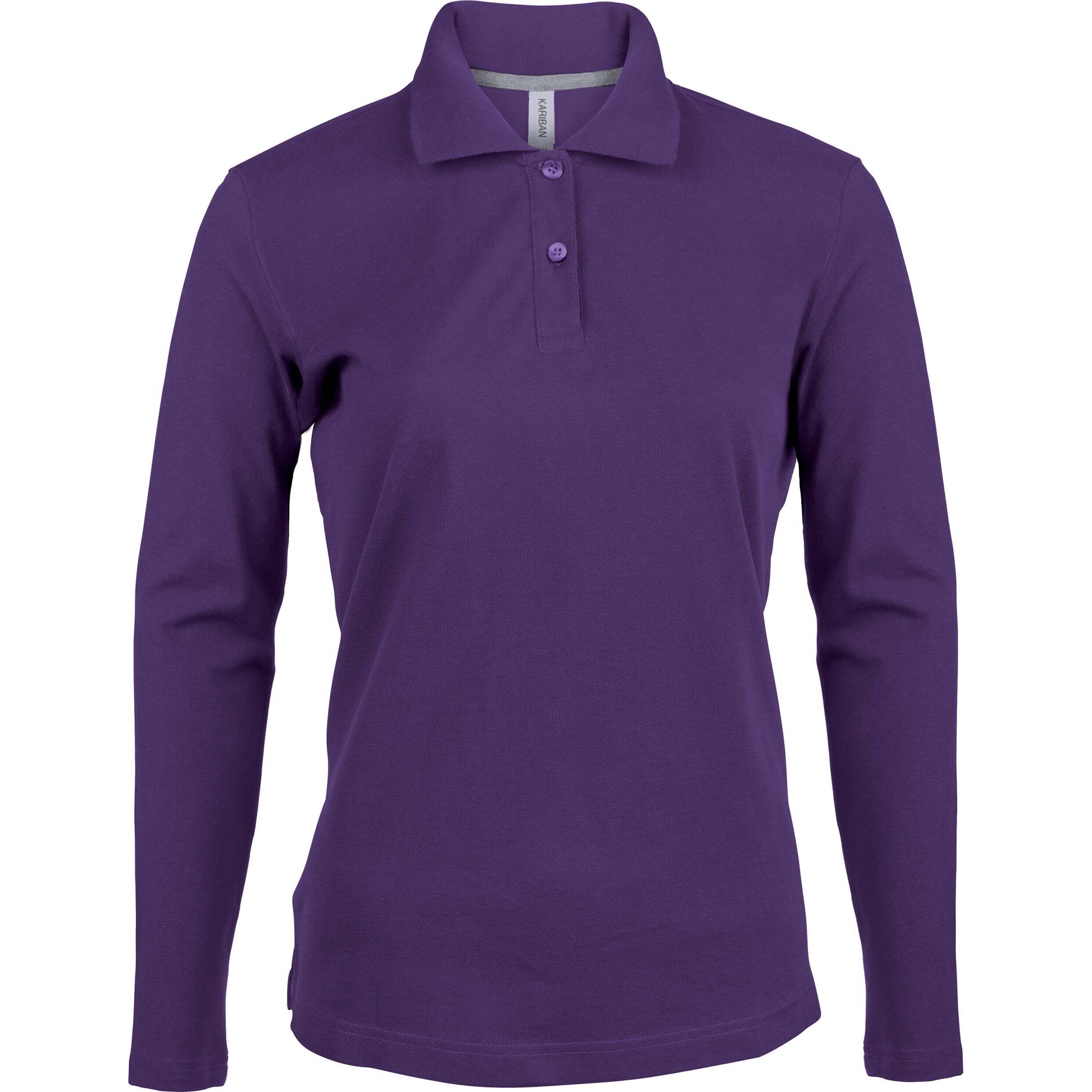 KARIBAN Polo dames met lange mouwen Kariban