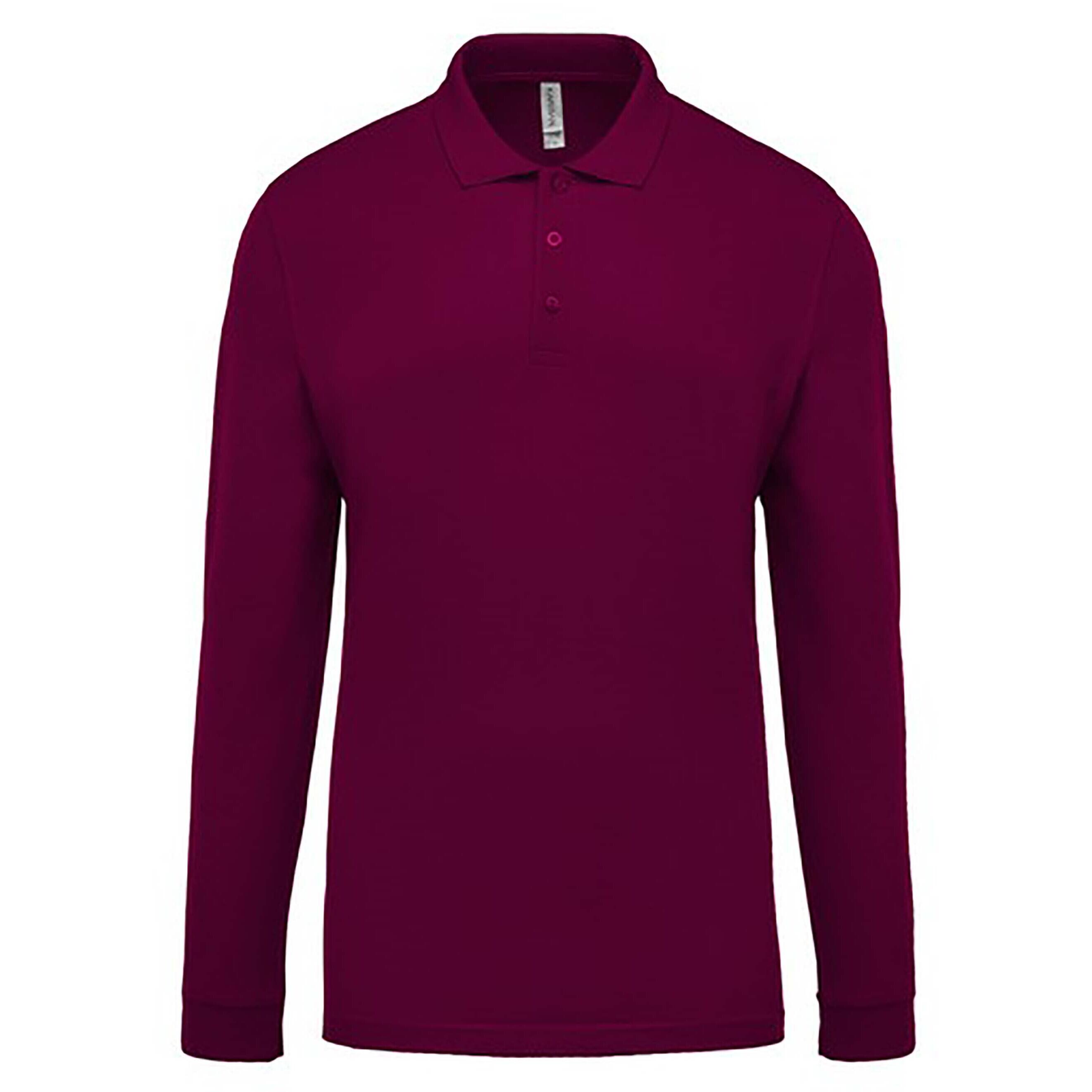 Langärmeliges Polo-Shirt Kariban Piqué 2/7