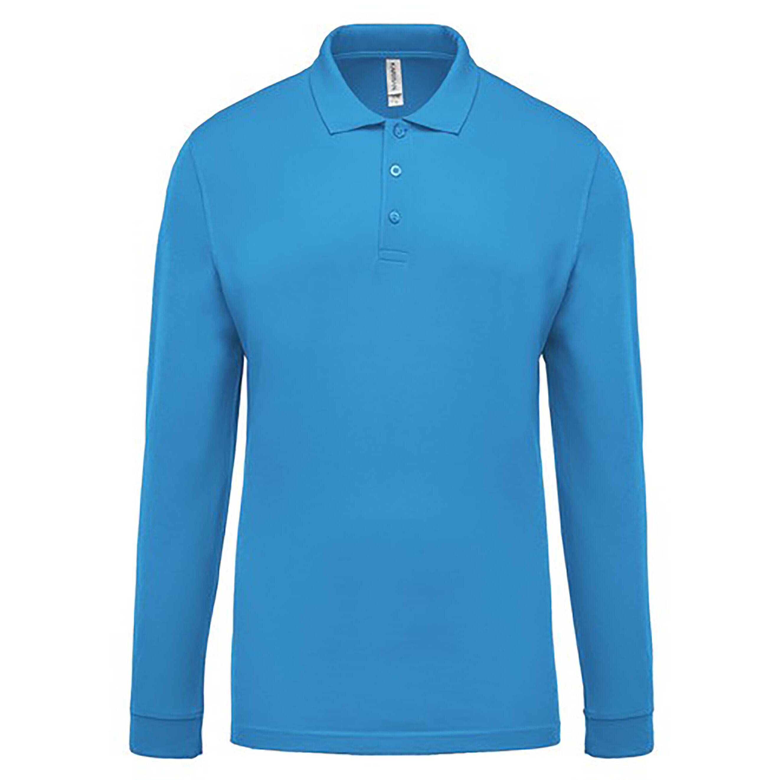 KARIBAN Long sleeve polo shirt Kariban Piqué