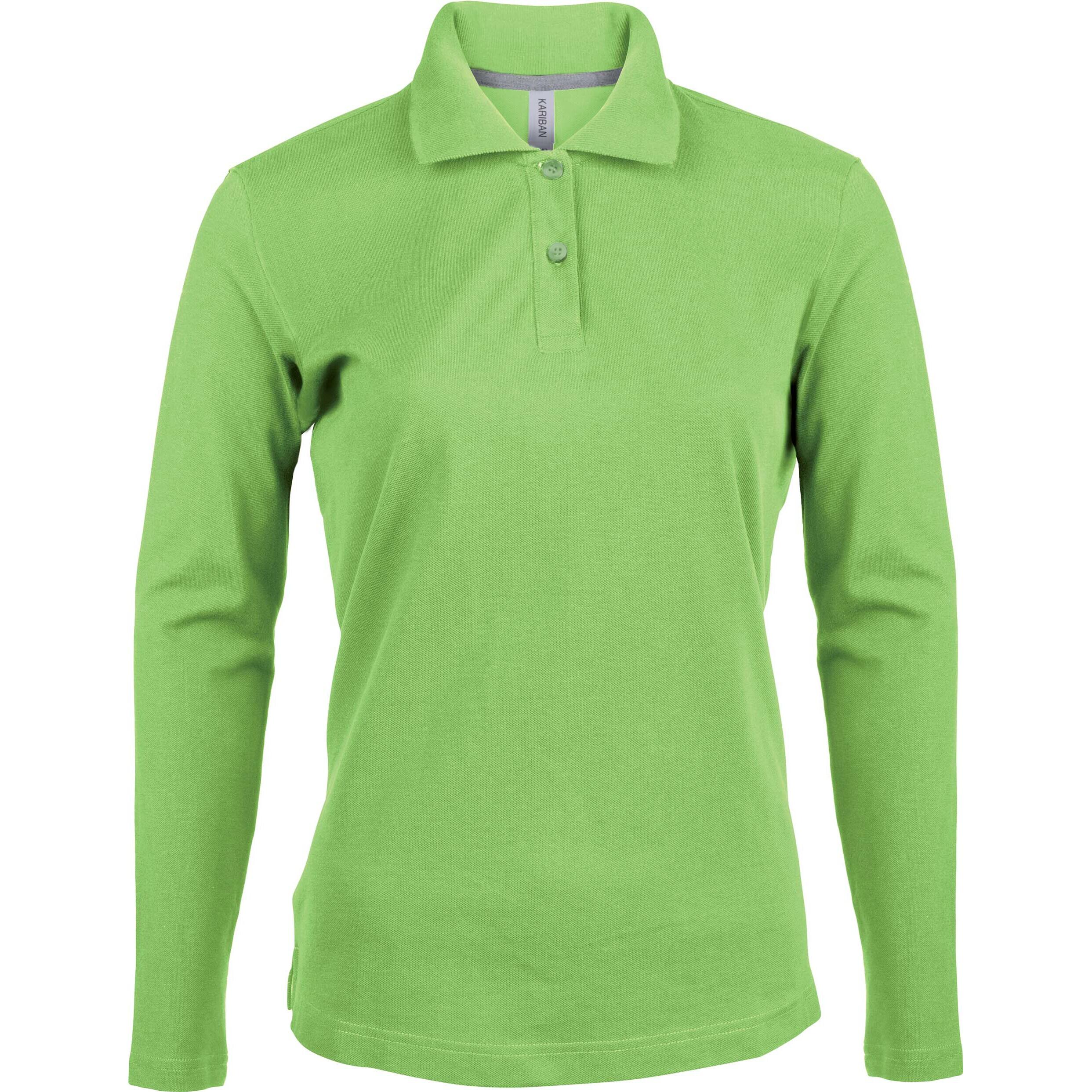 Kariban - Polo Femme Manches Longues Kariban - Polo Manches Longues - Vert - 56 3xl - Decathlon
