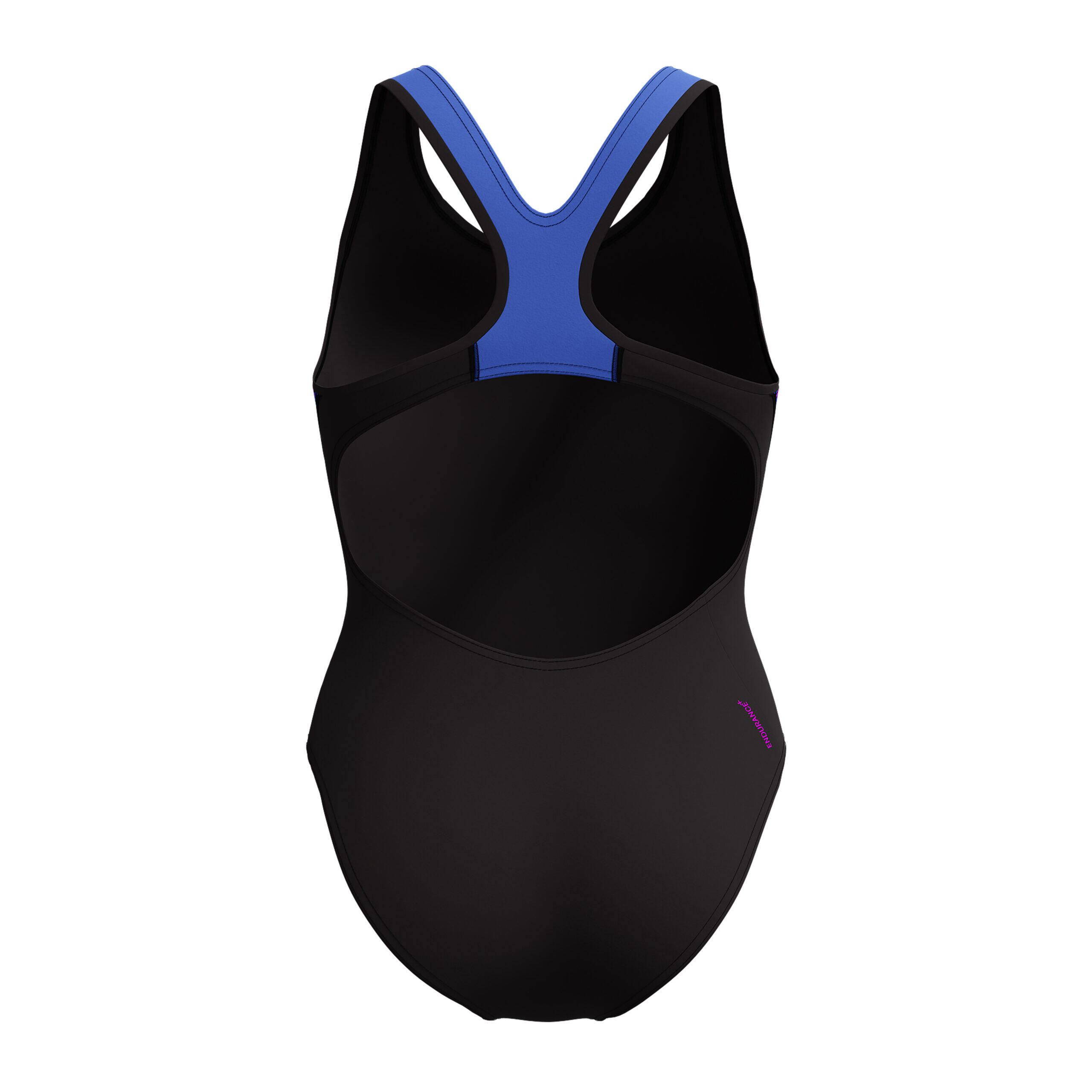 Maillot de bain Speedo Placement Laneback Zoom Boom Placement Noir / Bleu 5/5