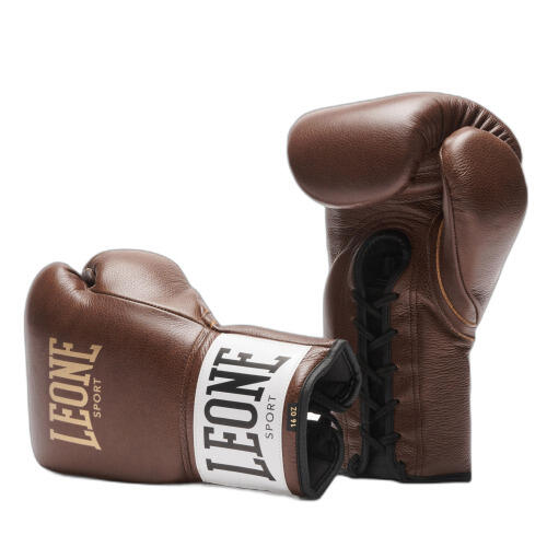 Montana - Gants De Boxe À Lacet Montana Romeo Classico - Gants De Boxe - Marron - 12 Oz - Decathlon