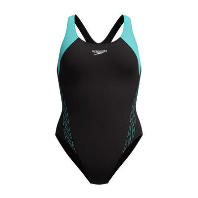 Costume da bagno Speedo Hyperboom Splice Racerback Nero / Blu