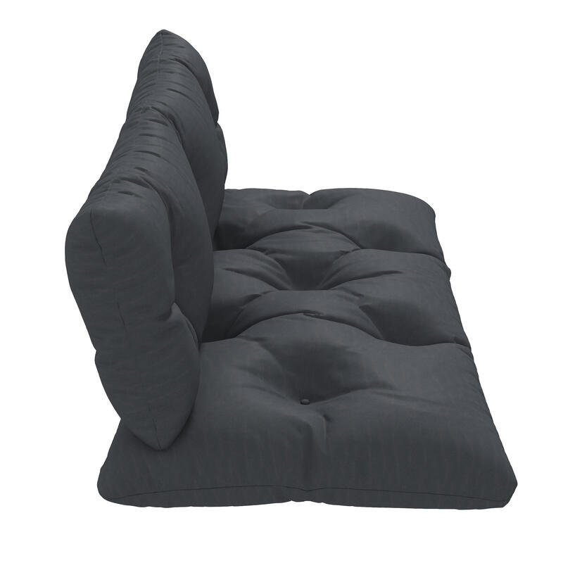 Outsunny Set de 2 perne de Exterior din Poliester pentru Canapele si Paleti Gri