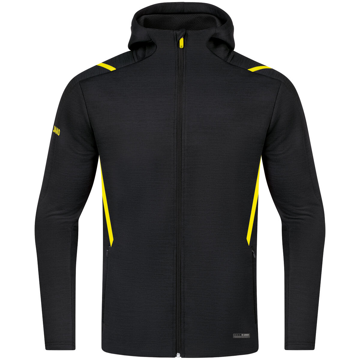 Jako - Veste Femme Jako De Loisir À Capuche Challenge - Veste - Jaune|noir - Decathlon