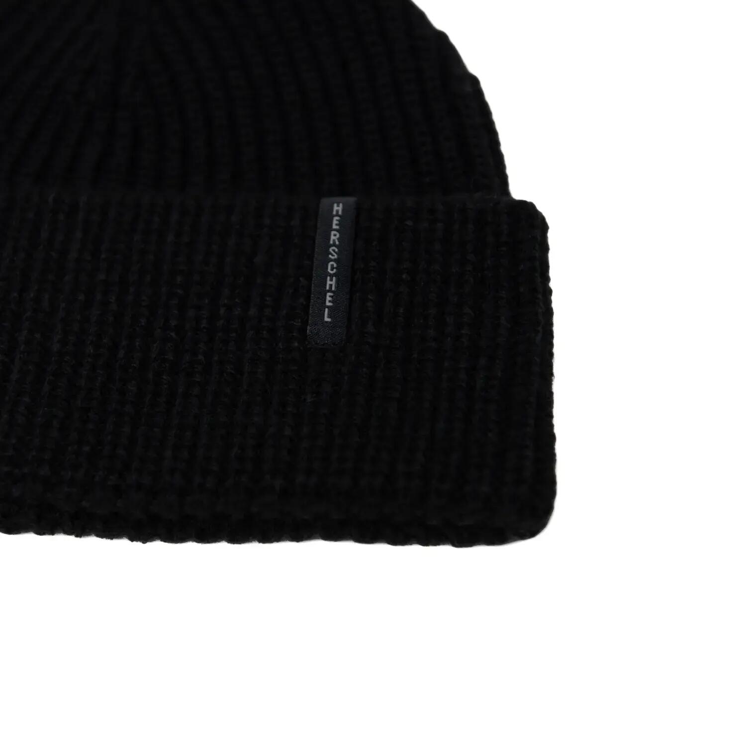 Uniszex sapkák,  Watch Cap Vertical ID Beanie, fekete 2/2