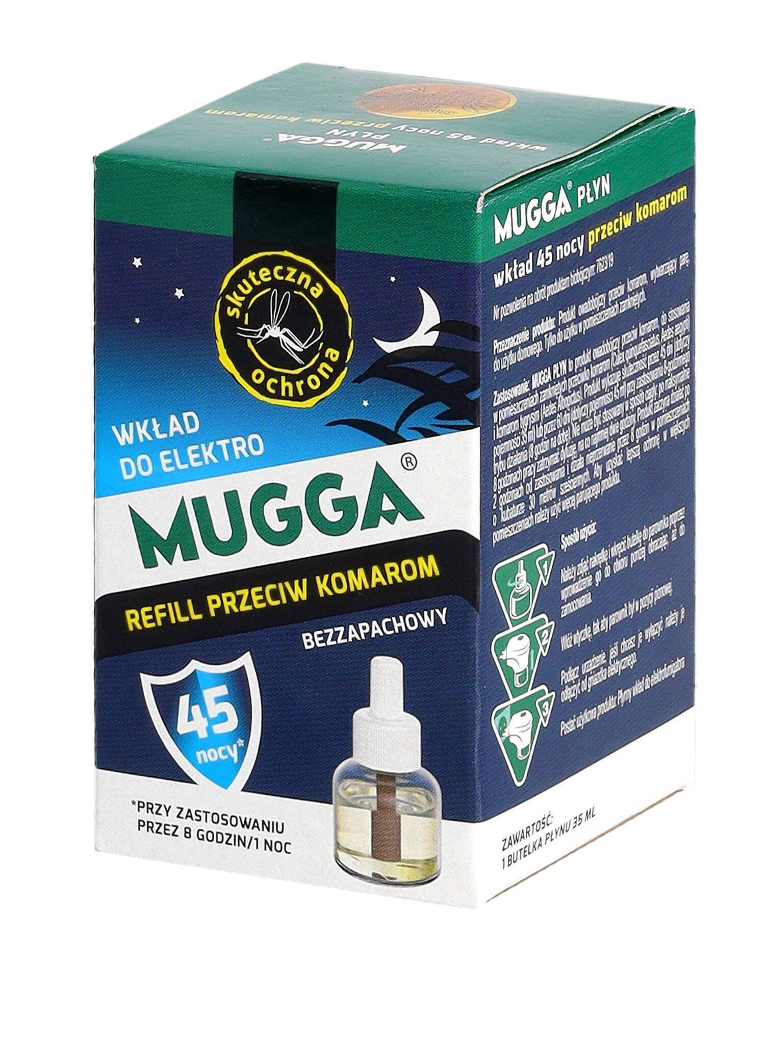 Navulling voor de Mugga muggen-elektrofumigator 45 nachten 7/7