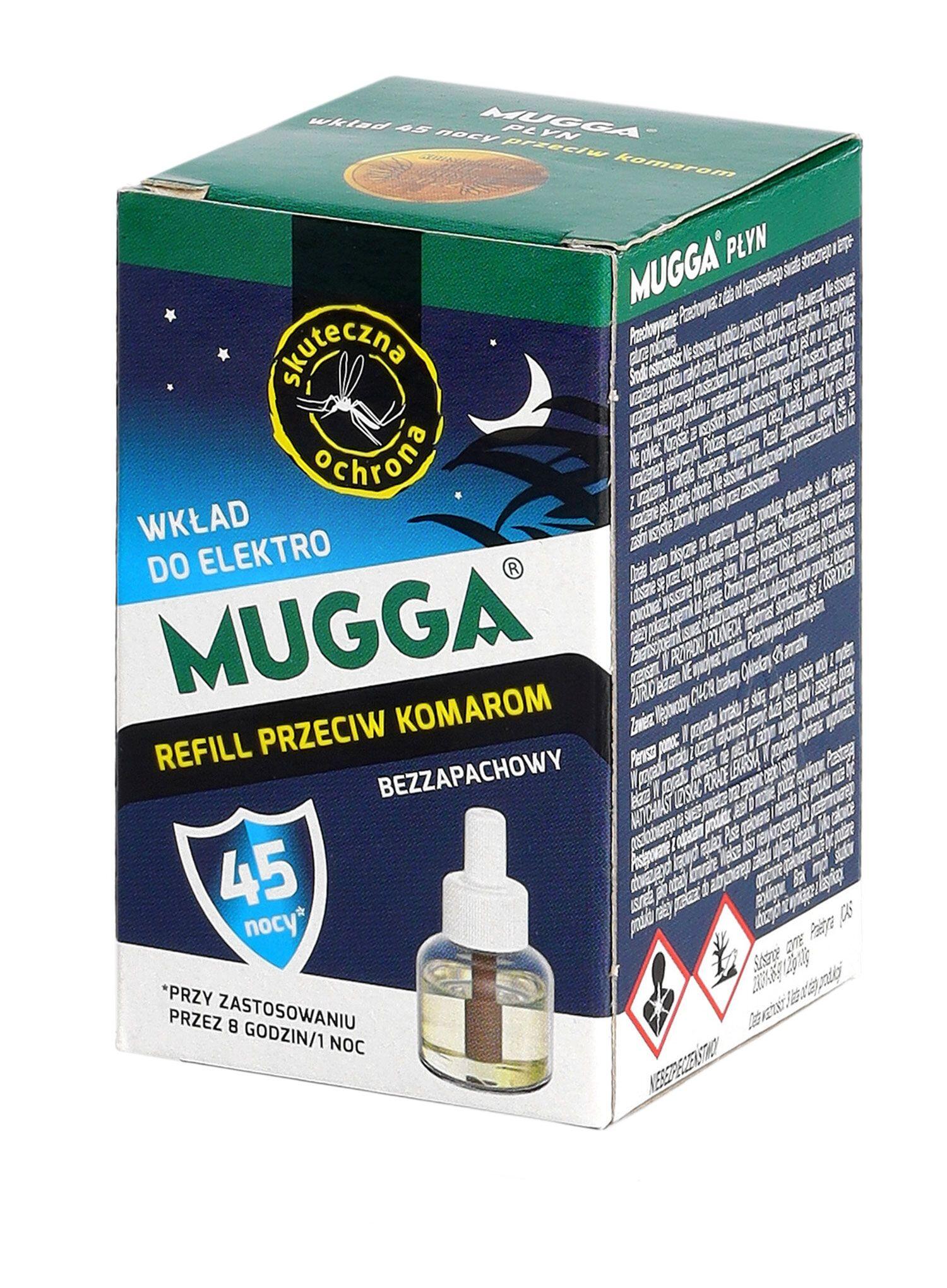 Navulling voor de Mugga muggen-elektrofumigator 45 nachten 4/7