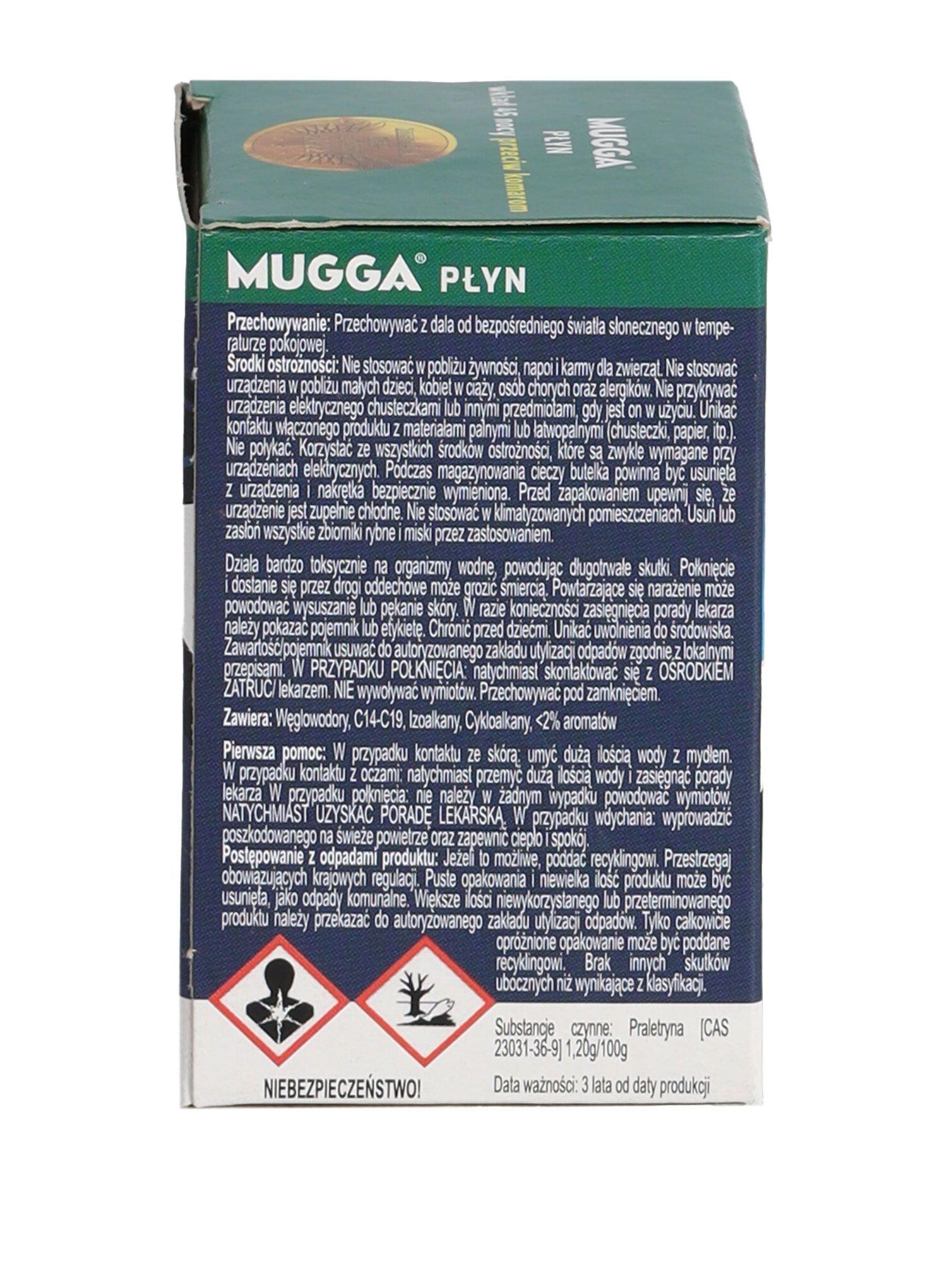 Navulling voor de Mugga muggen-elektrofumigator 45 nachten 6/7