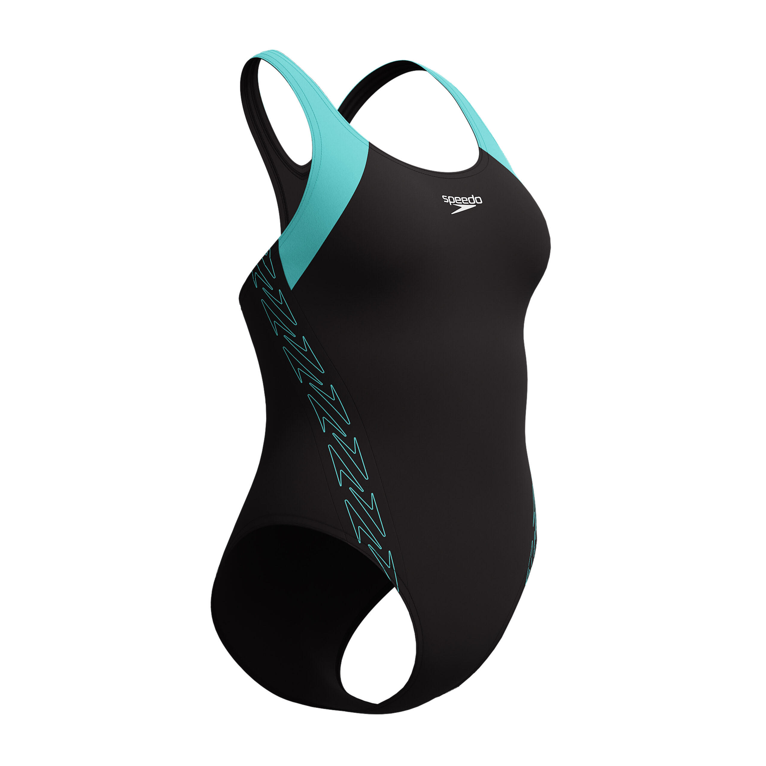 Costume da bagno Speedo Hyperboom Splice Racerback Nero / Blu 2/6