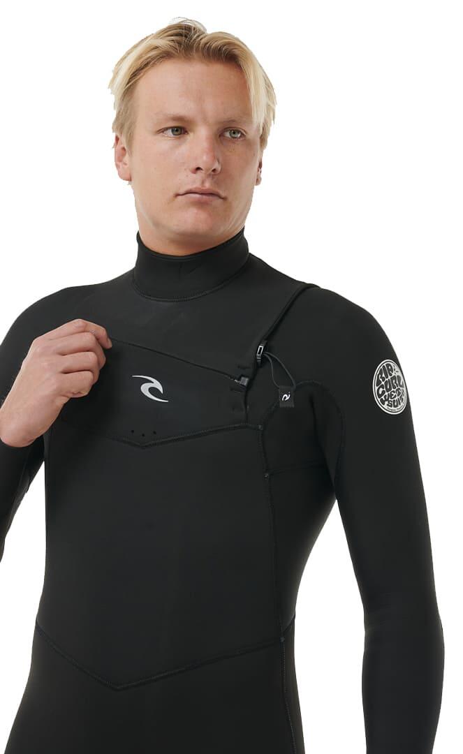 Combinaison surf homme - zip poitrine - Dawn Patrol 4/3 mm Performance 3/7