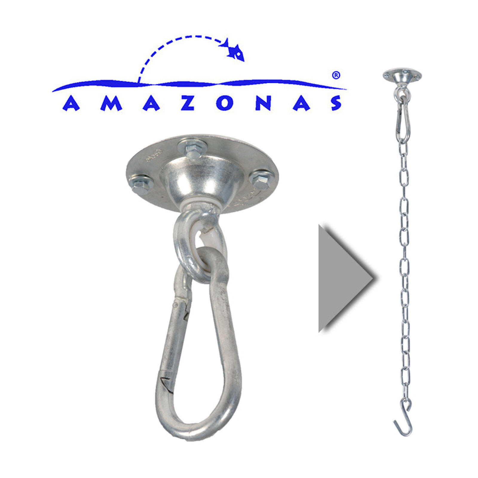 Gancho de techo Power Hook suspensión para silla colgante fijación asiento 2/5