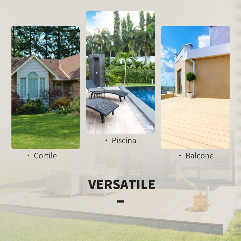 Outsunny Set de Masă Și Scaune Pliabile pentru Exterior din Ratan pe Negru