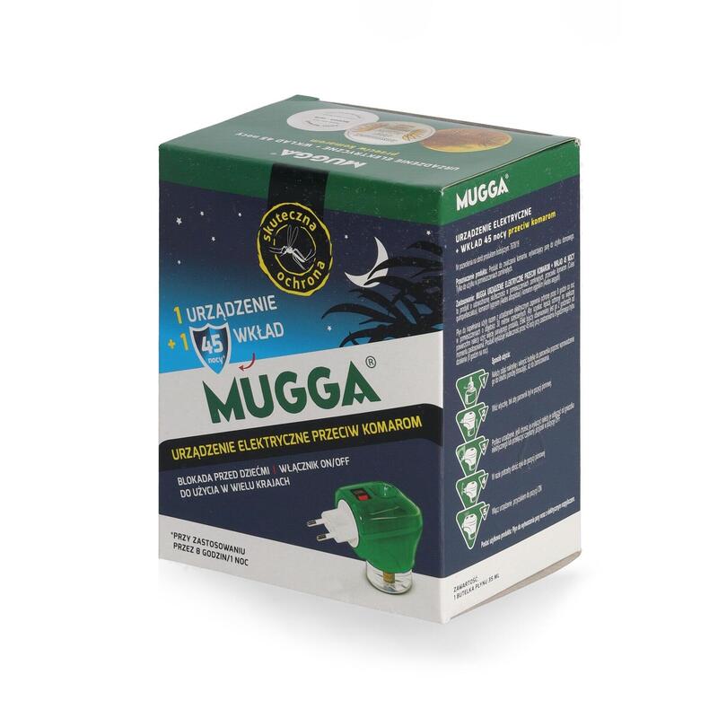 Elektrofumigator na komary i owady MUGGA Elektro + wkład 45 nocy