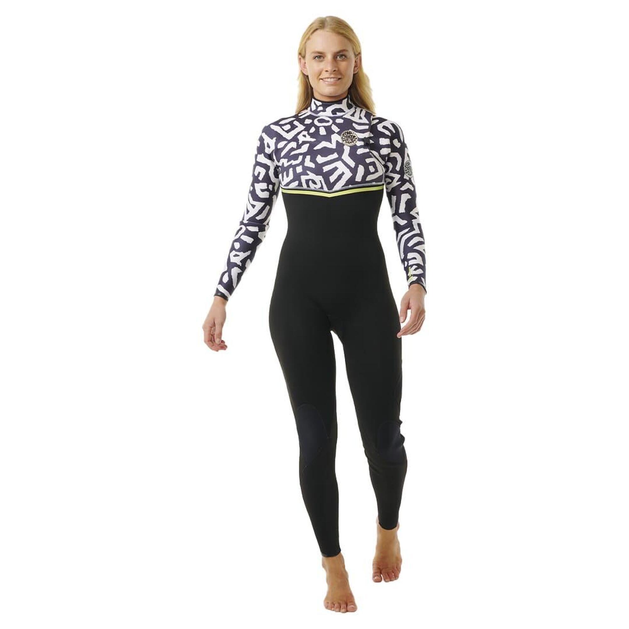 Rip Curl - Combinaison Surf Femme - Sans Zip - E Bomb 4/3 Mm - Combinaison De Surf - Noir - 40 M - Decathlon