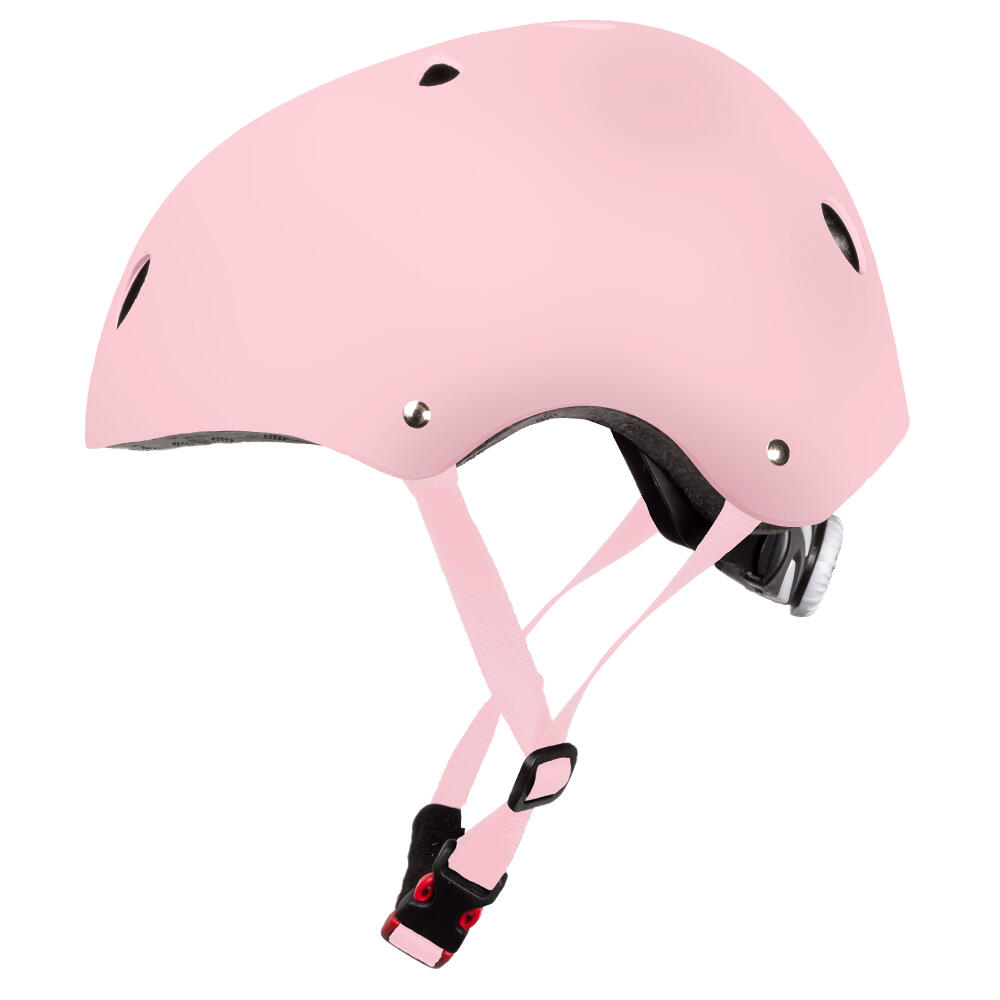 Kask rowerowy dla dzieci, dziewczęcy, różowy, 52-56 cm 4/5