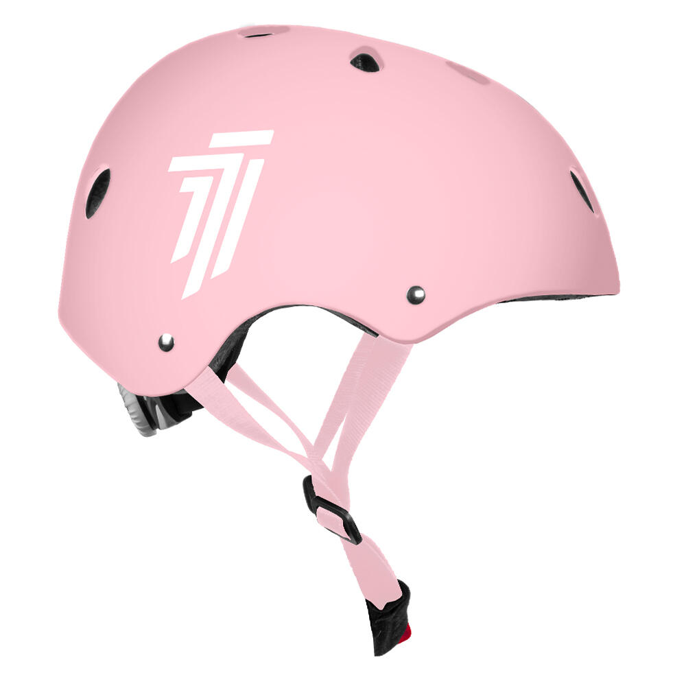 Kask rowerowy dla dzieci, dziewczęcy, różowy, 52-56 cm 2/5
