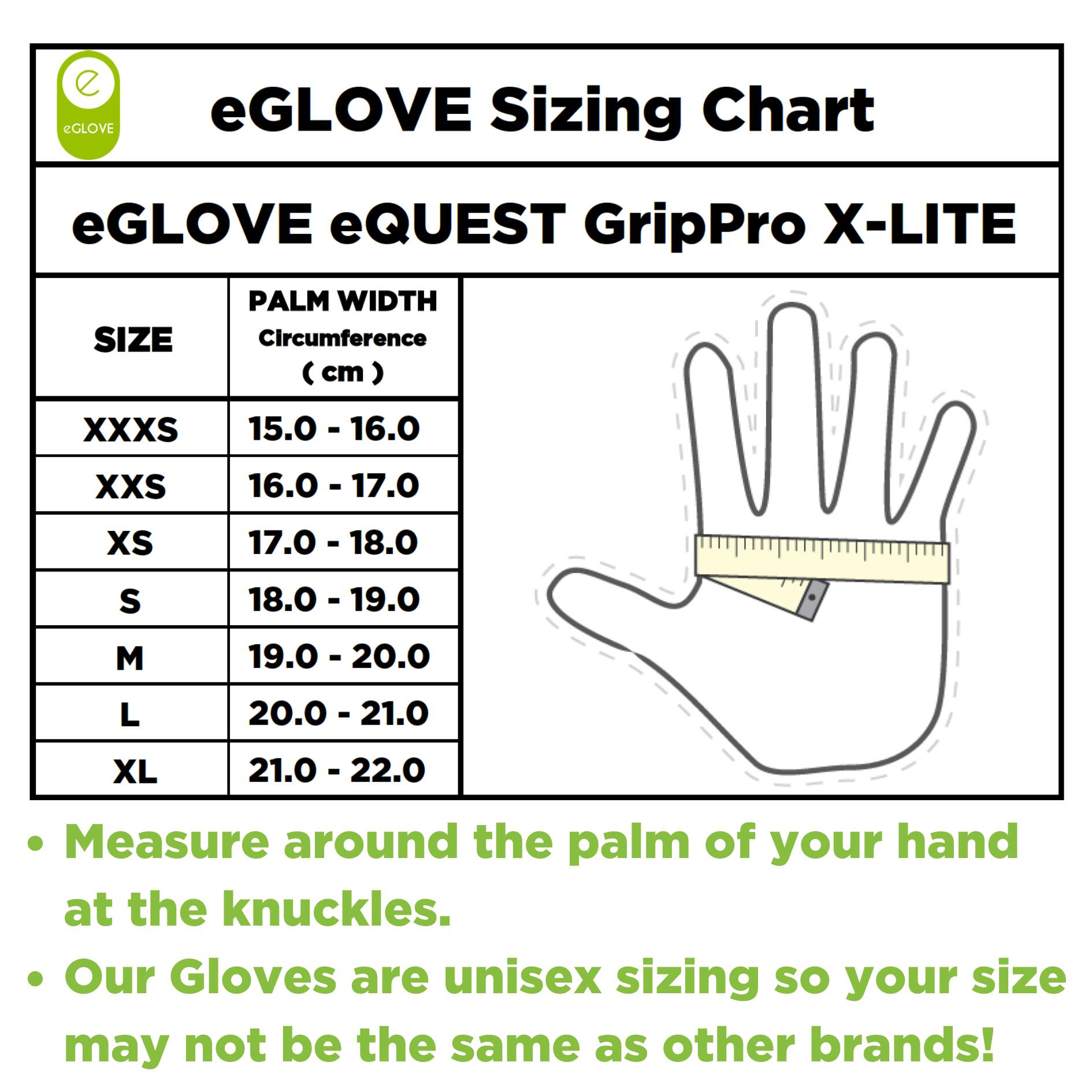 eGLOVE eQUEST GripPrp X-LITE - White Regular 3/7