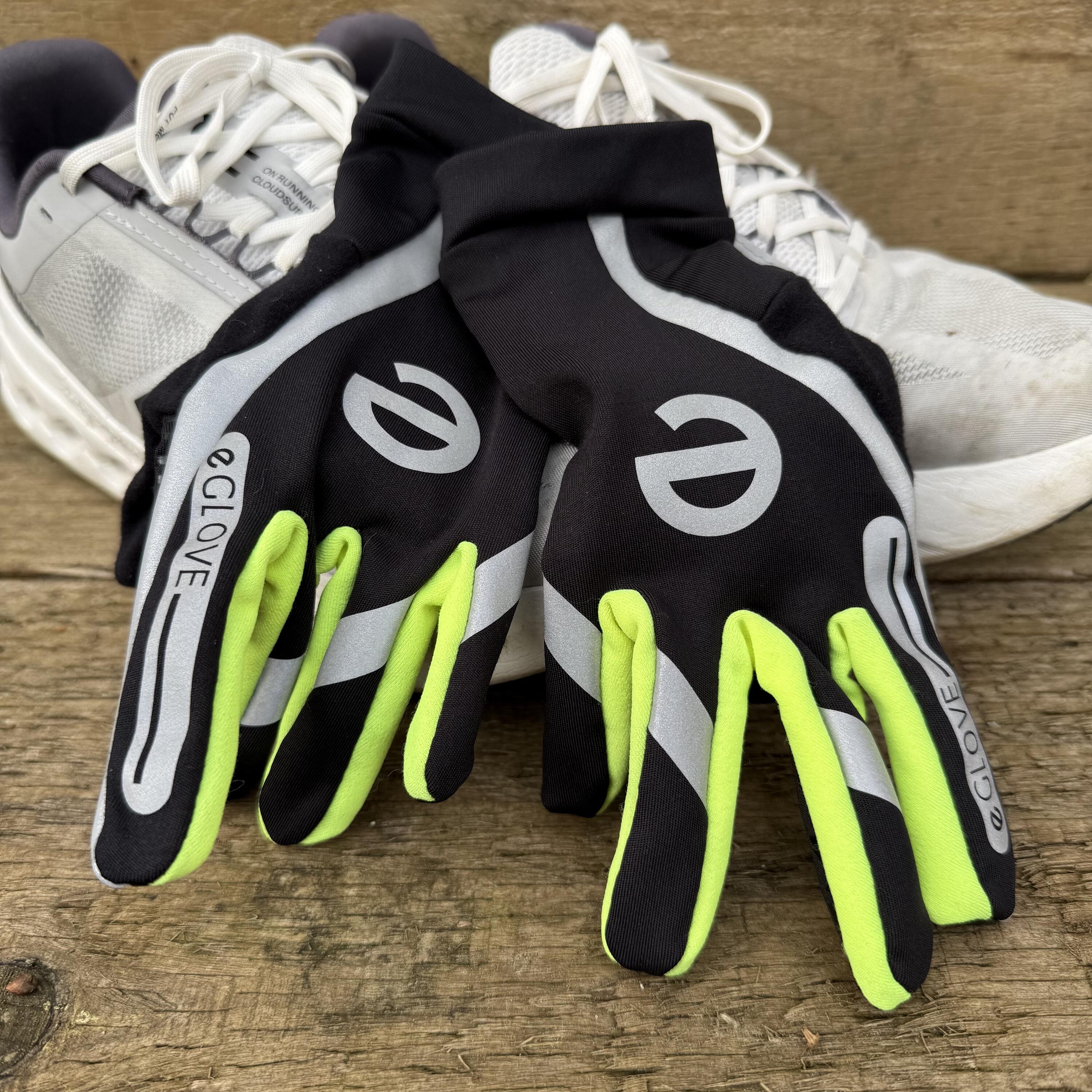 eGLOVE RUN Hi-Vis - Lightweight Hi-Vis Touchscreen Running Gloves 2/6