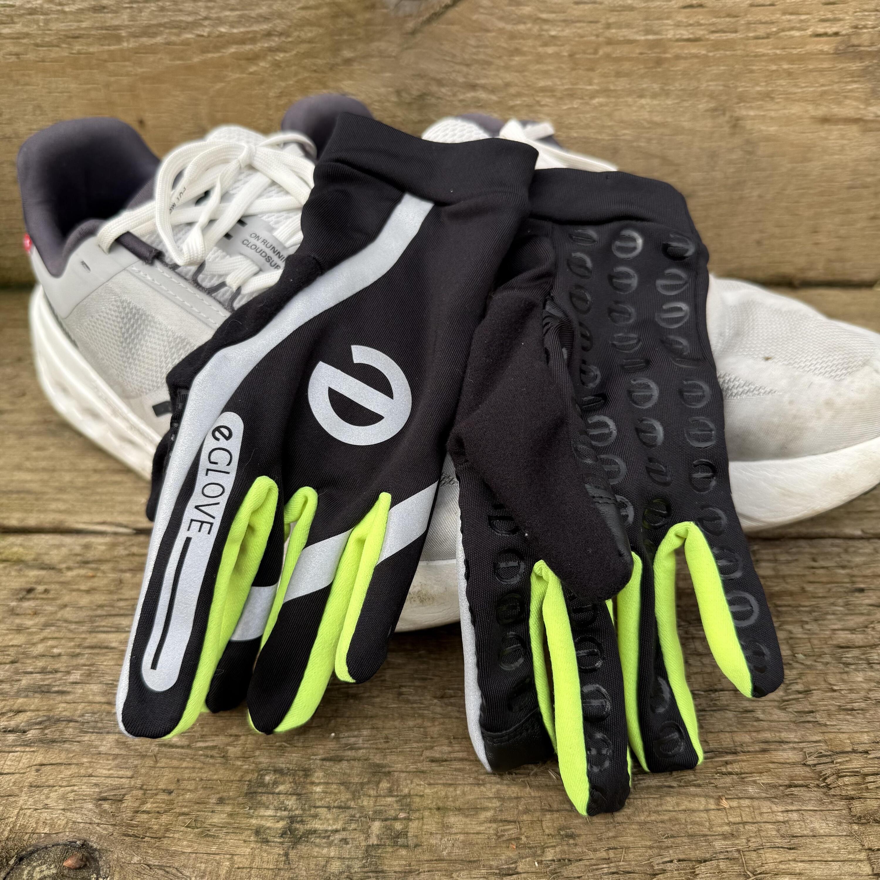 eGLOVE RUN Hi-Vis - Lightweight Hi-Vis Touchscreen Running Gloves 6/6