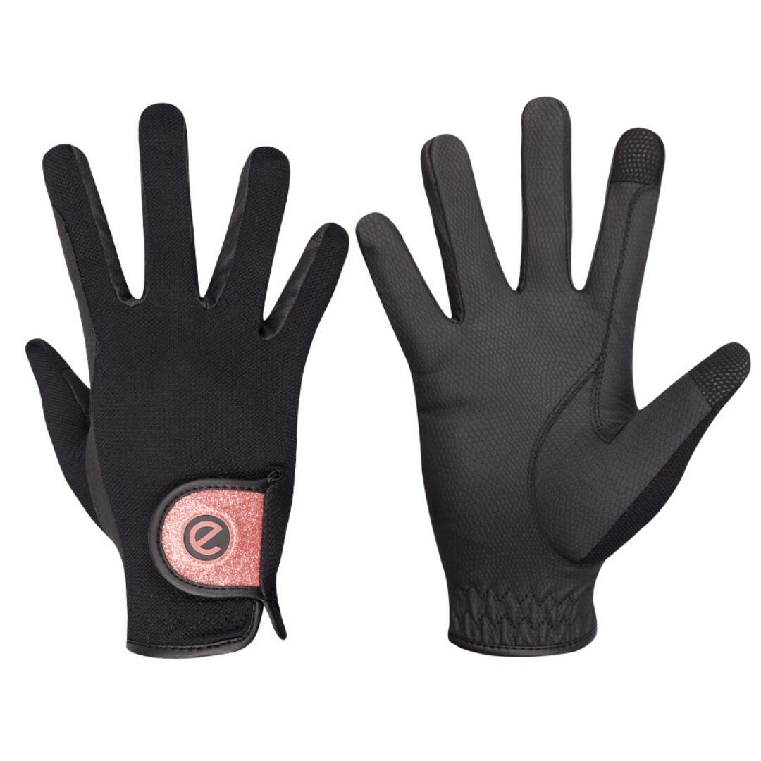 EGLOVE eGLOVE eQUEST GripPrp X-LITE - Black & Rose Gold Glitter