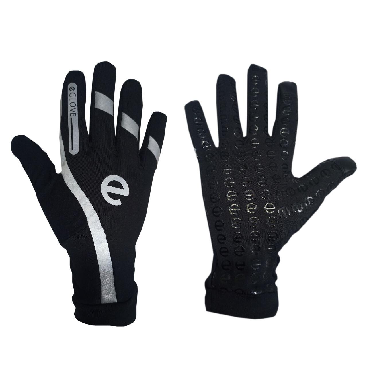 EGLOVE eGLOVE RUN Hi-Vis - Lightweight Hi-Vis Touchscreen Running Gloves