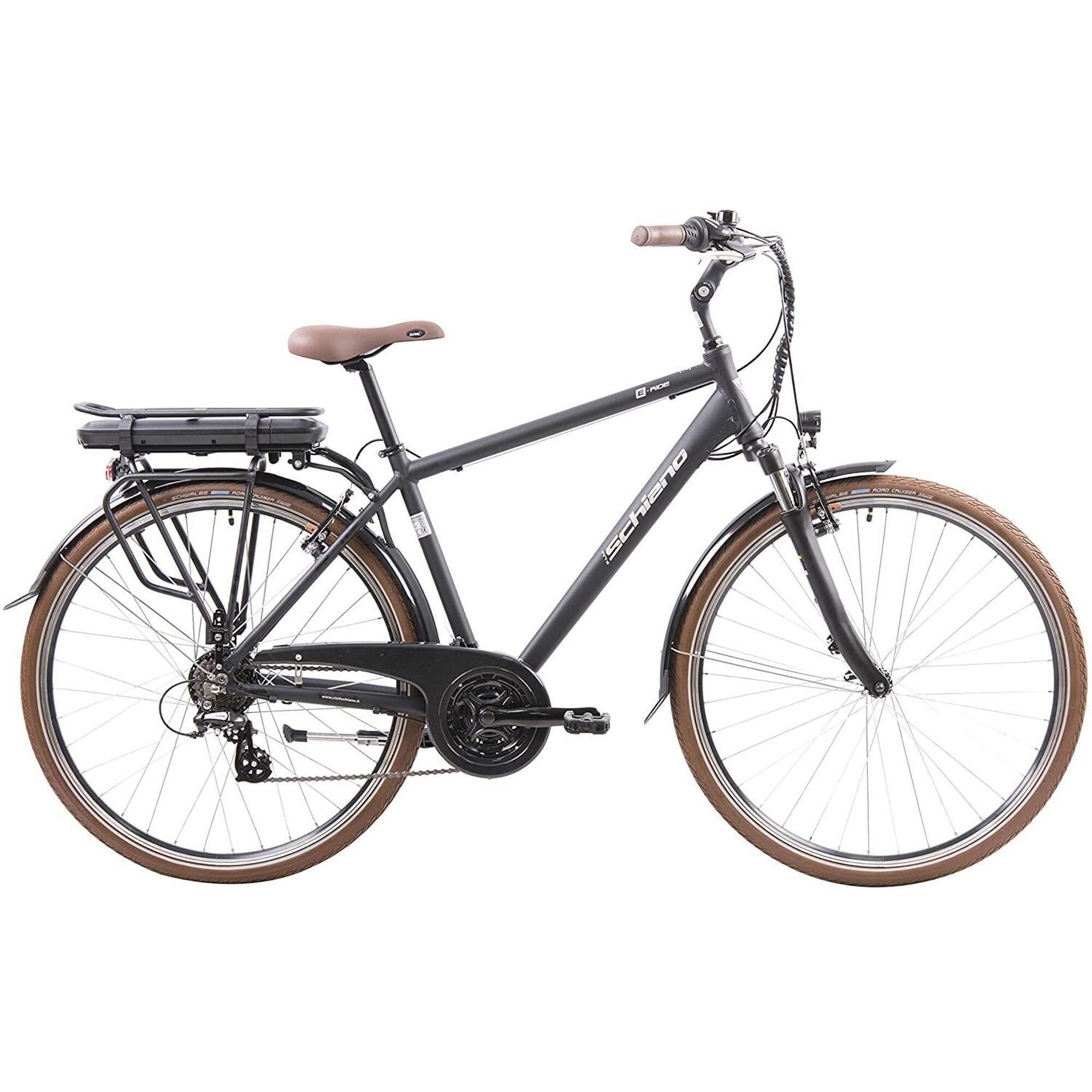 Bicicleta de Trekking elétrica E-Ride 28, com estrutura em alumínio