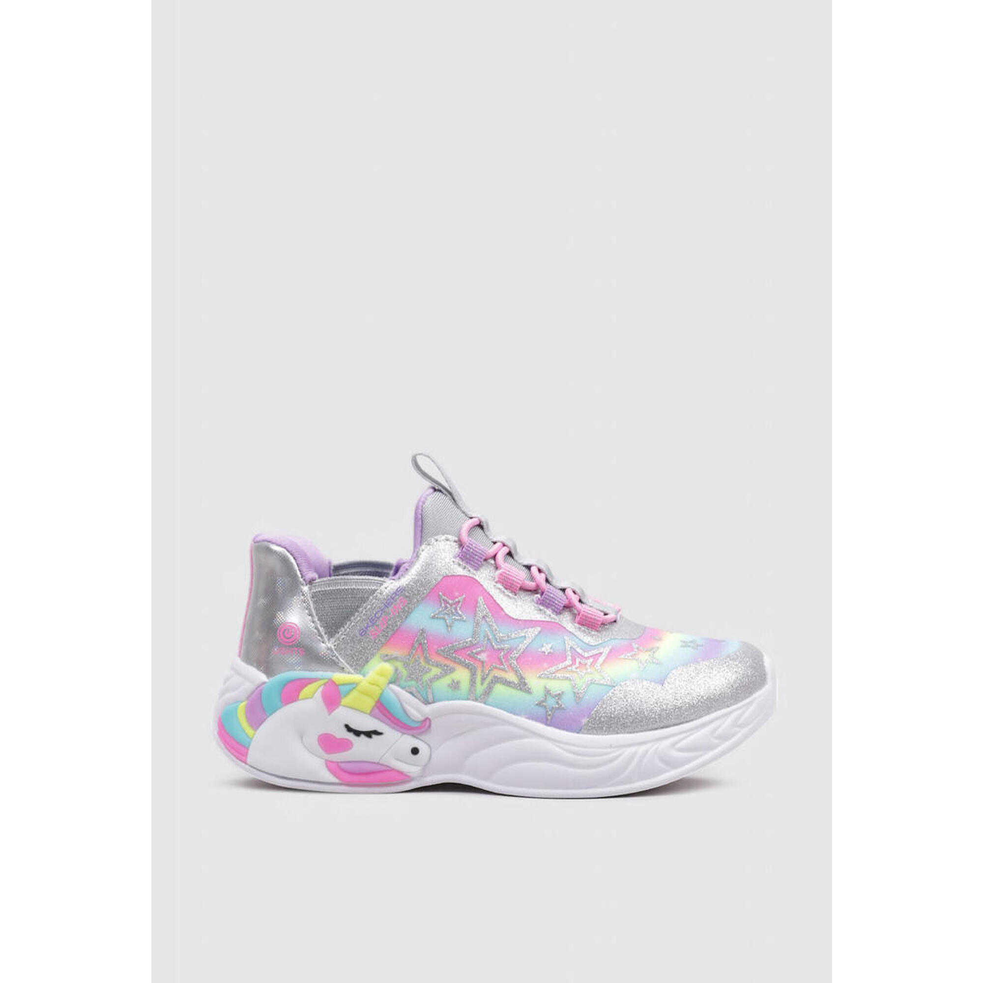 Kapcie SKECHERS UNICORN DREAMS Srebrny