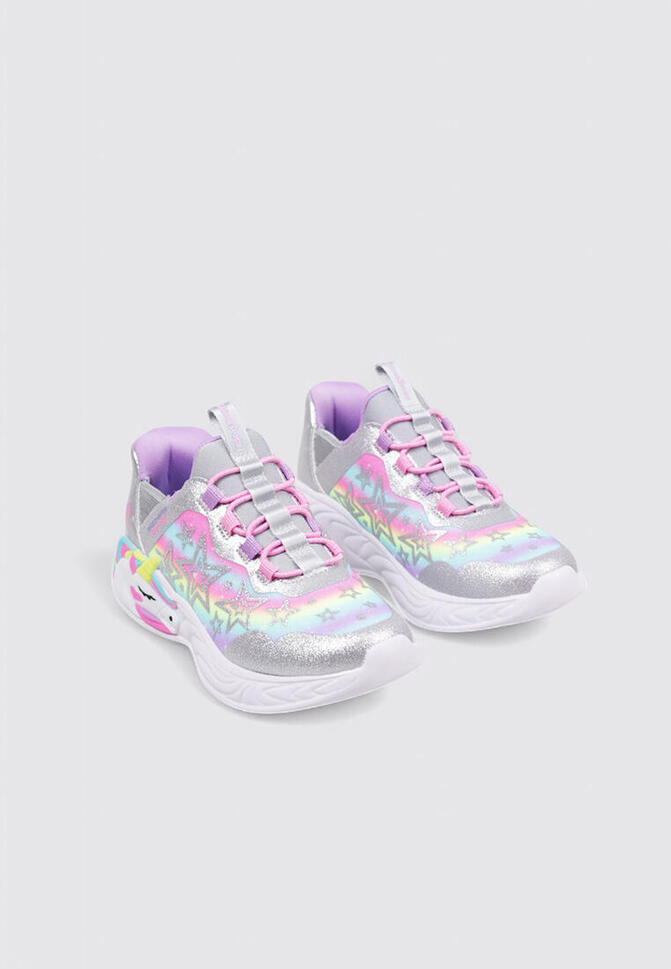 Kapcie SKECHERS UNICORN DREAMS Srebrny