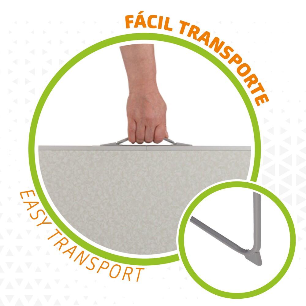 Mesa dobrável de campismo Aktive branco 4/7