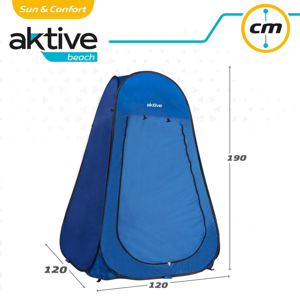 Douche de camping et tente à langer sans plancher 120x120x190 cm Aktive 5/7