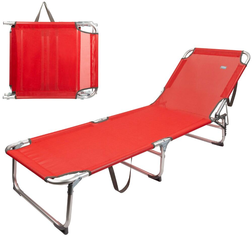 Tumbona de playa plegable con respaldo reclinable Aktive Beach 1/7