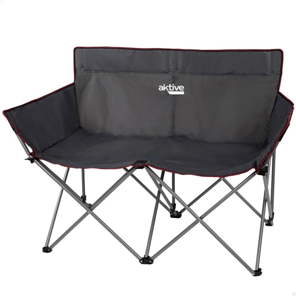 Aktive - Chaise De Camping Double Pliante Aktive - Siège Pliant - Noir - Taille Unique - Decathlon