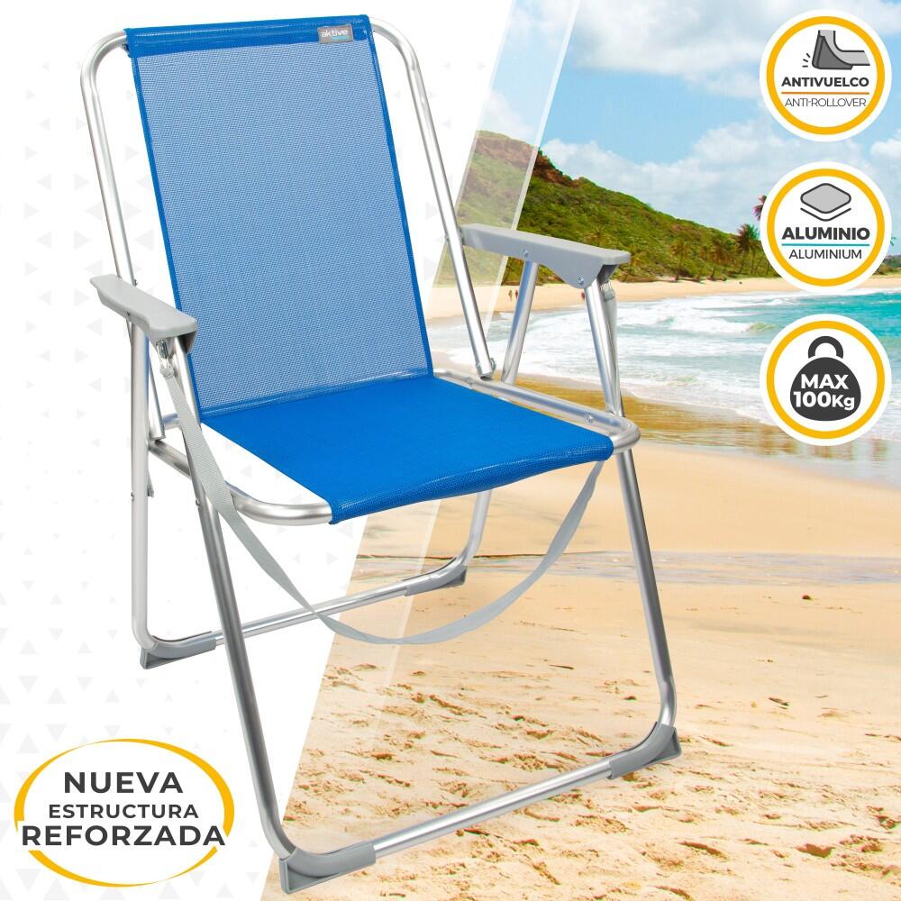 Silla de playa fija plegable Aktive 2/7