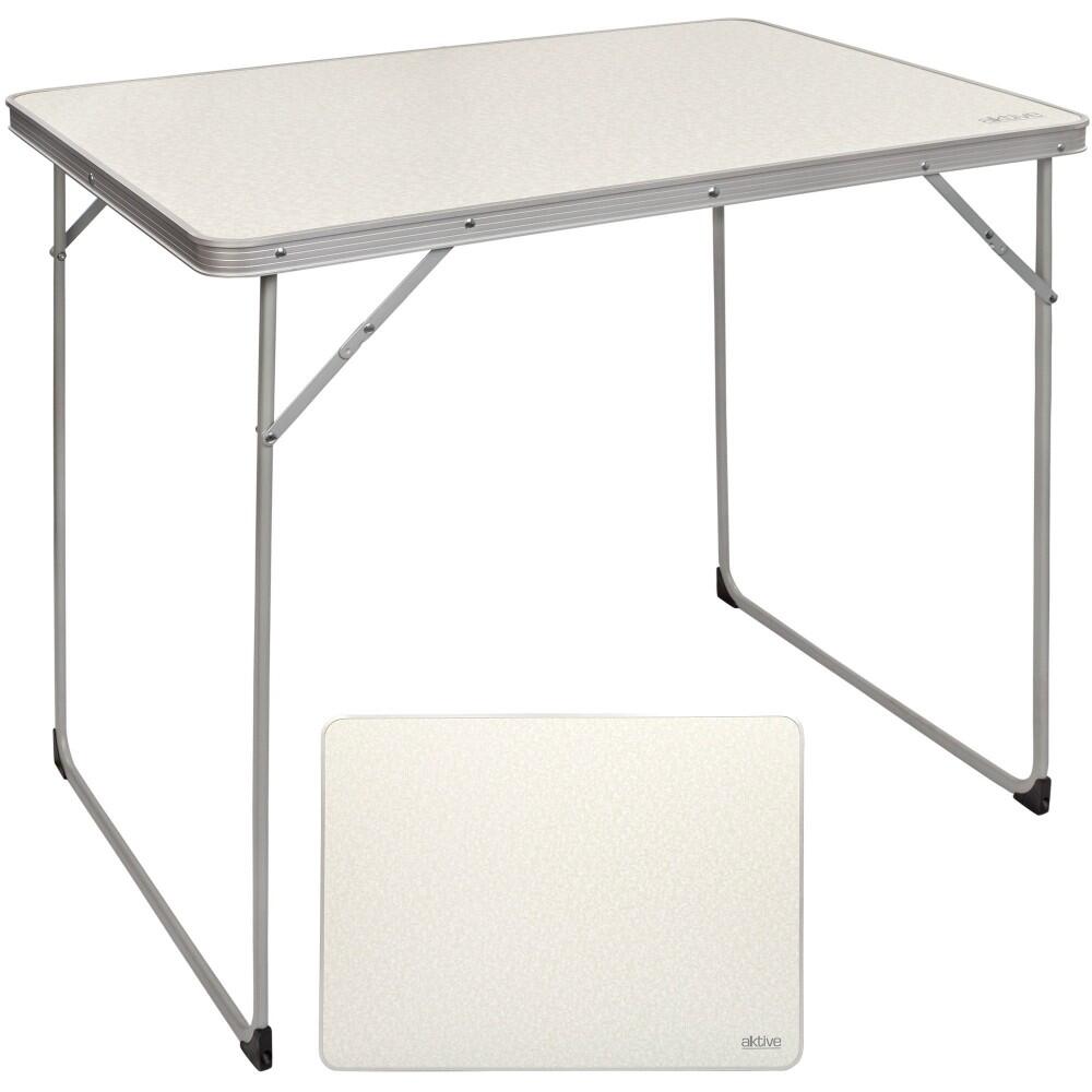 AKTIVE Mesa plegable de camping Aktive - 80x60x70 cm