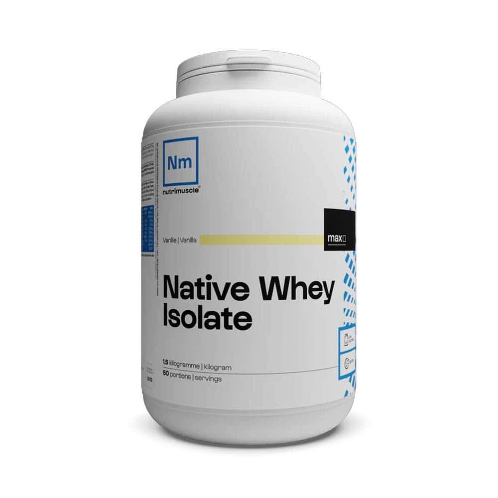 NUTRIMUSCLE Wei-isolaat - Wei Natief Isolaat Laag Lactose (1,5kg) - Vanille